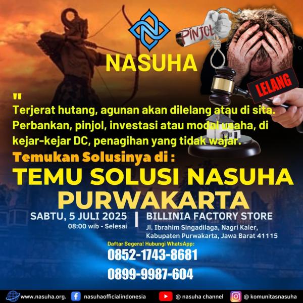 Temu Solusi Nasuha Purwakarta,  Sabtu 5 Juli 2025