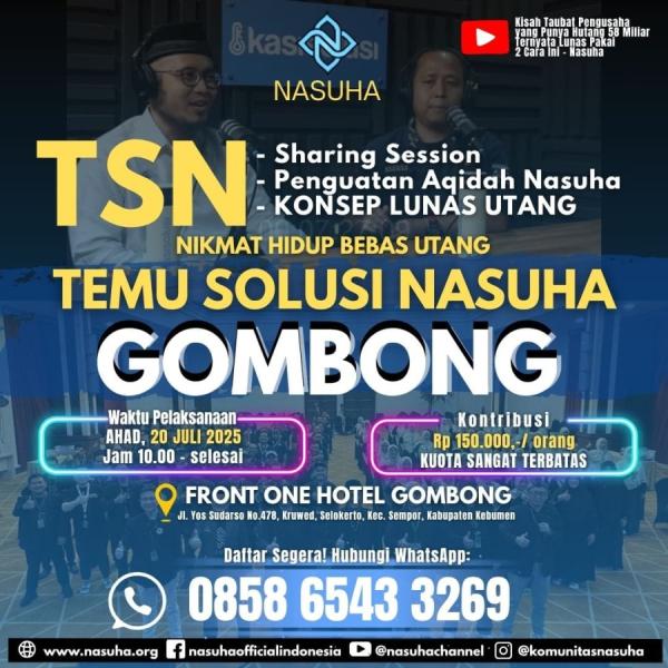 Temu Solusi Nasuha Gombong, Ahad 20 Juli 2025
