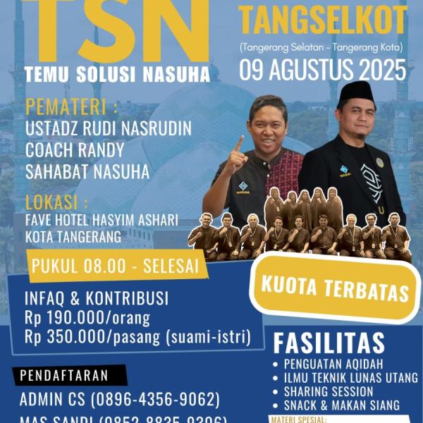 Temu Solusi Nasuha Tangerang, 9 Agustus 2025