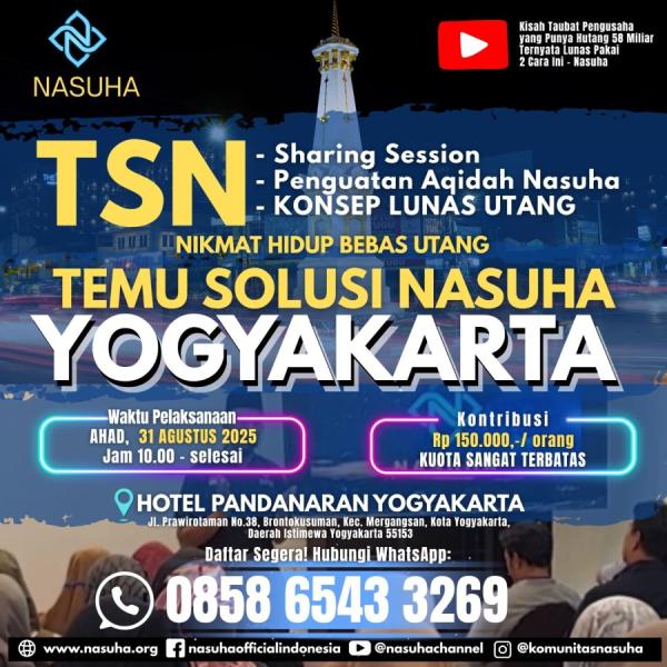 Temu Solusi Nasuha Yogyakarta, Ahad 31 Agustus 2025