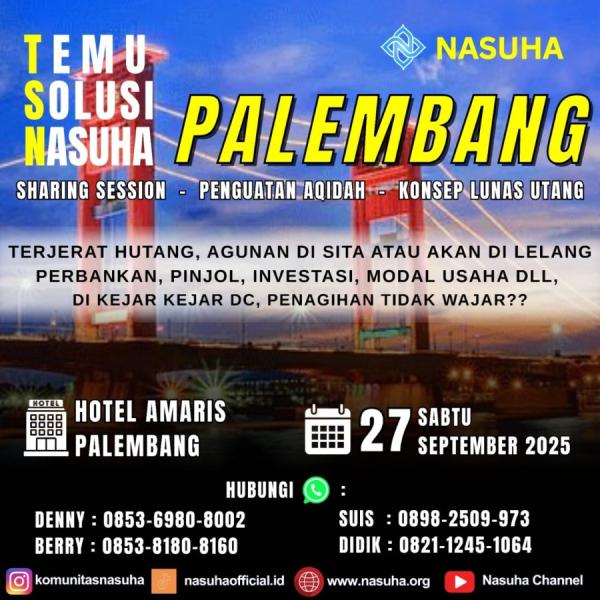Temu Solusi Nasuha Palembang, Sabtu 27 September 2025
