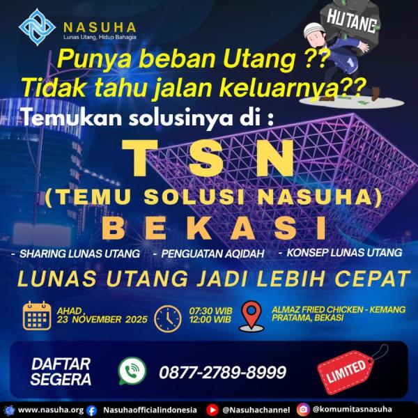 Temu Solusi Nasuha Bekasi, Minggu 23 November 2025