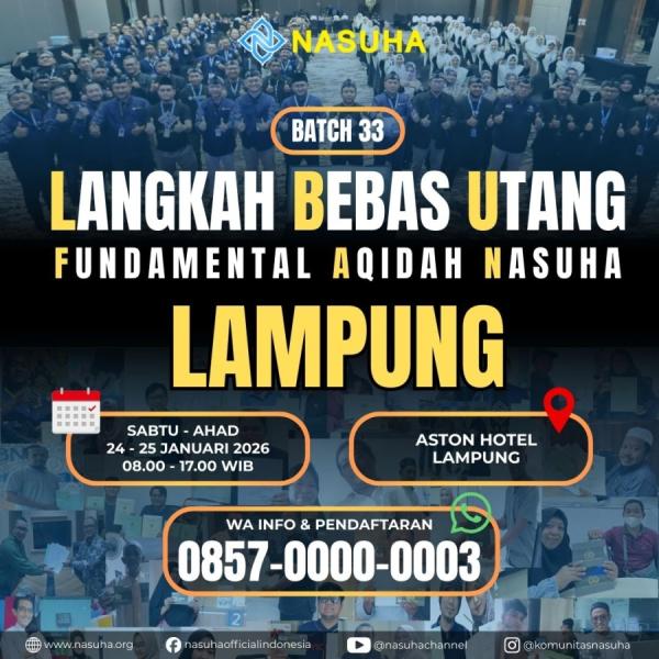 Langkah Bebas Utang (LBU) Lampung, 24-25 Januari 2026