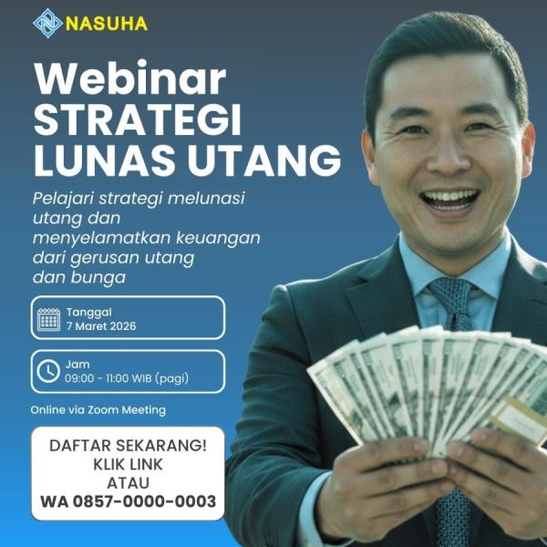 Webinar STRATEGI LUNAS UTANG