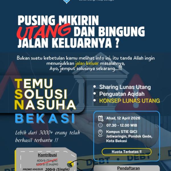 Temu Solusi Nasuha (TSN) Bekasi, Ahad (Minggu) 12 April 2026