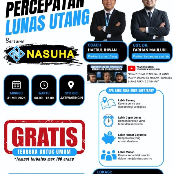 Percepatan Lunas Utang, Minggu 31 Mei 2026