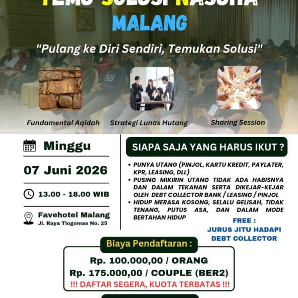 Temu Solusi Nasuha (TSN) Malang, Ahad 7 Juni 2026