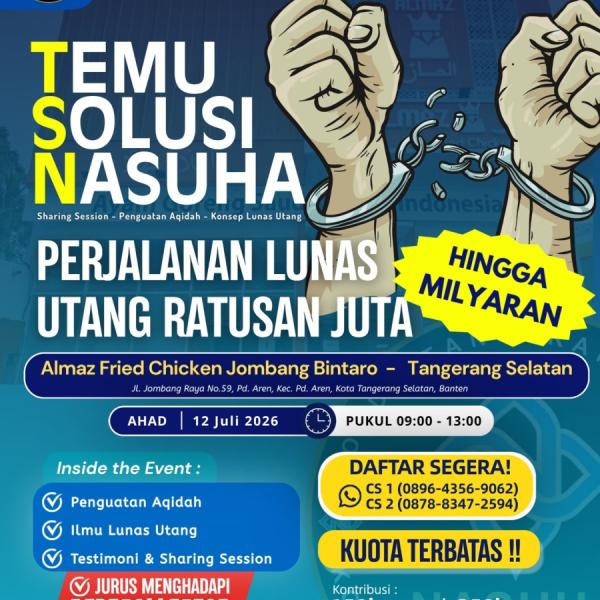 Temu Solusi Nasuha (TSN) Tangerang, Ahad 12 April 2026