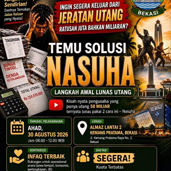 Temu Solusi Nasuha (TSN) Bekasi, Ahad 30 Agustus 2026